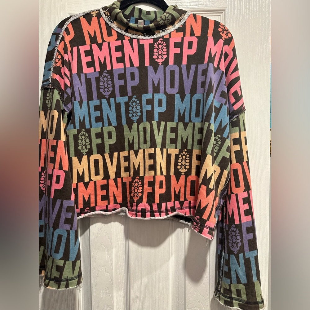 Free people wild side logo tee